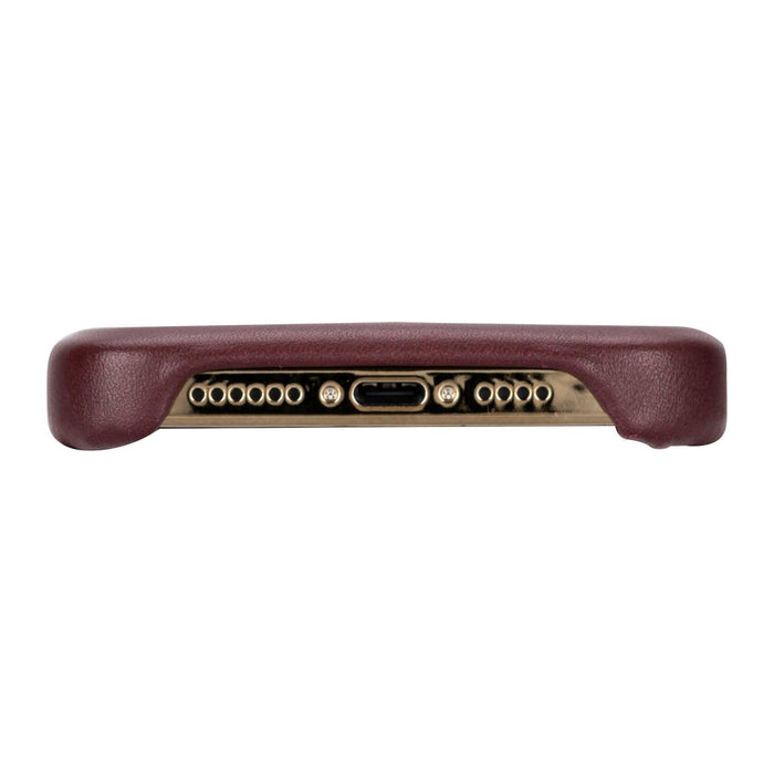 Mason Full-Grain Leather MagSafe Case – iPhone 15 Pro, Soft Bordeaux - BlackBrook Case