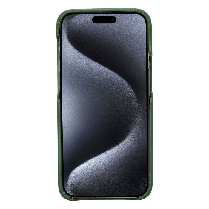 Mason Full-Grain Leather MagSafe Case – iPhone 15 Pro, Soft Green - BlackBrook Case