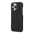 Mason Full-Grain Leather MagSafe Case – iPhone 15 Pro, Pebble Black - BlackBrook Case