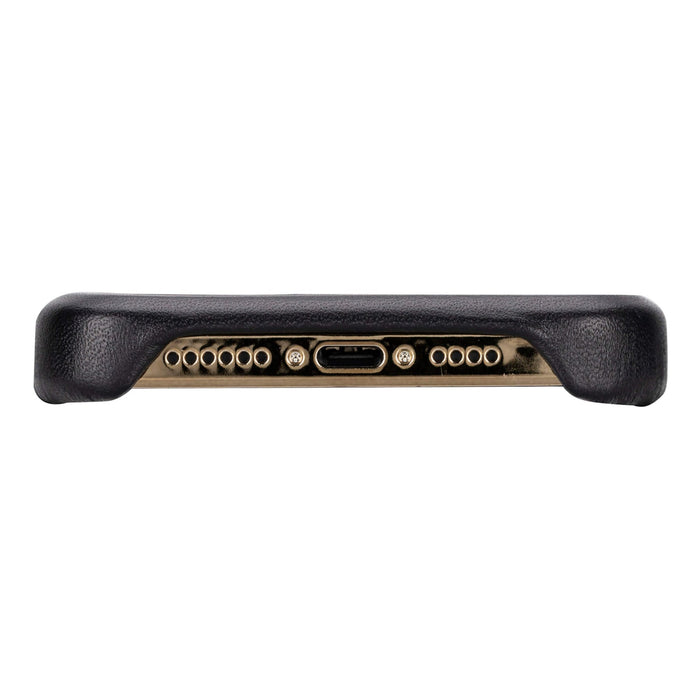 Mason Full-Grain Leather MagSafe Case – iPhone 15 Pro, Soft Black - BlackBrook Case
