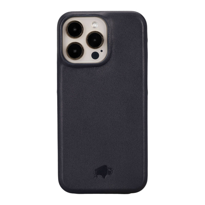 Mason Leather iPhone 15 Pro Max MagSafe Case, Soft Blue - BlackBrook Case