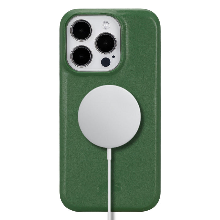 Mason Leather iPhone 15 Pro Max MagSafe Case, Soft Green - BlackBrook Case