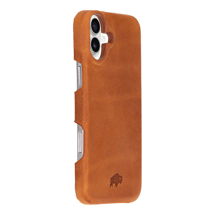 Mason Leather iPhone 16 MagSafe Case, Golden Brown - BlackBrook Case