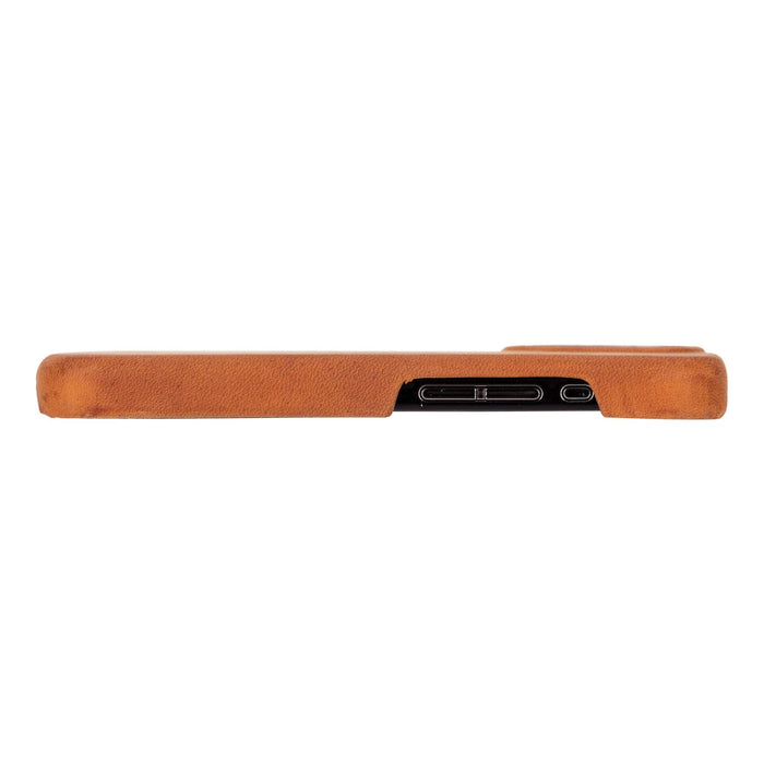 Mason Leather iPhone 16 MagSafe Case, Golden Brown - BlackBrook Case