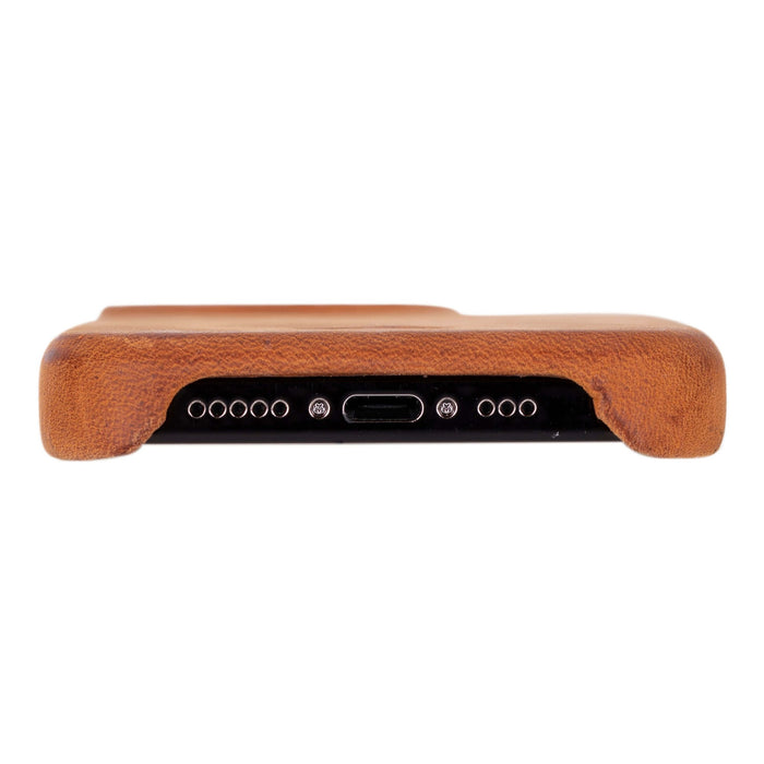 Mason Leather iPhone 16 MagSafe Case, Golden Brown - BlackBrook Case