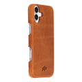 Mason Leather iPhone 16 Plus MagSafe Case, Golden Brown - BlackBrook Case