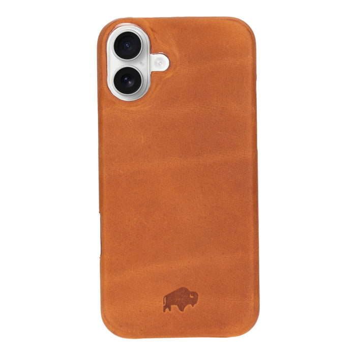 Mason Leather iPhone 16 MagSafe Case, Golden Brown - BlackBrook Case