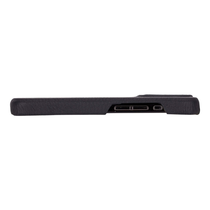 Mason Leather iPhone 16 Pro Max MagSafe Case, Pebble Black - BlackBrook Case