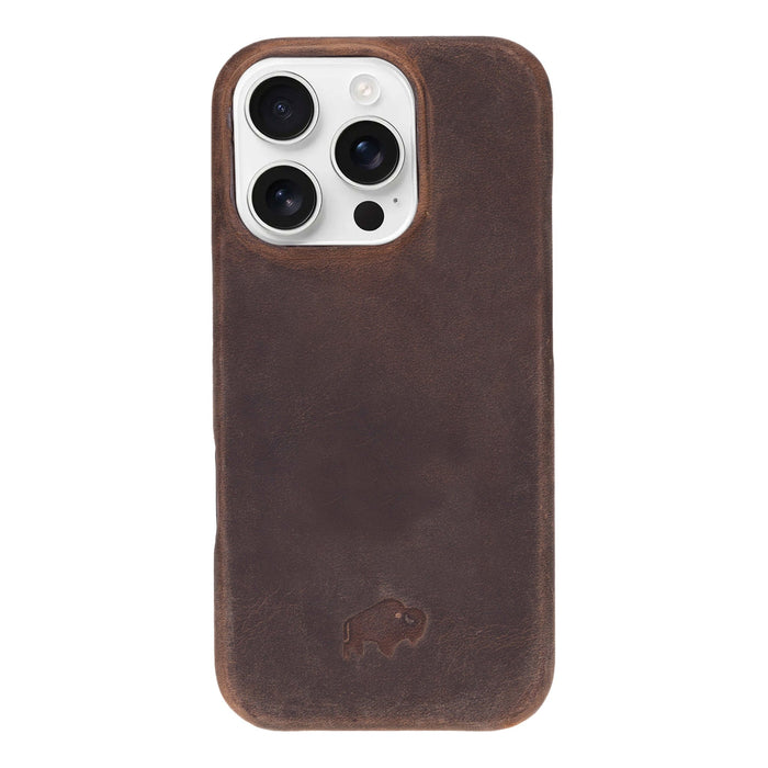 Mason Leather iPhone 16 Pro Max MagSafe Case, Distressed Coffee - BlackBrook Case