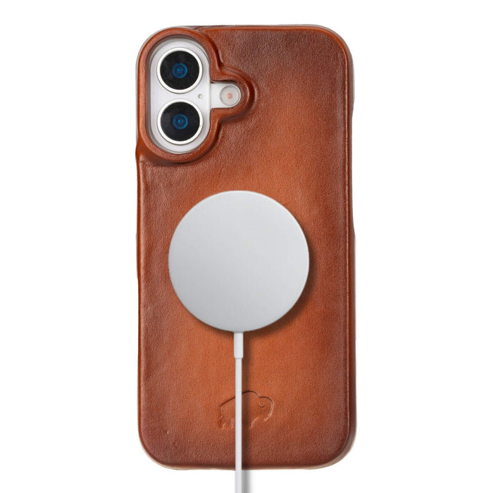 Mason Leather iPhone 17 MagSafe Case, Burnished Tan - BlackBrook Case