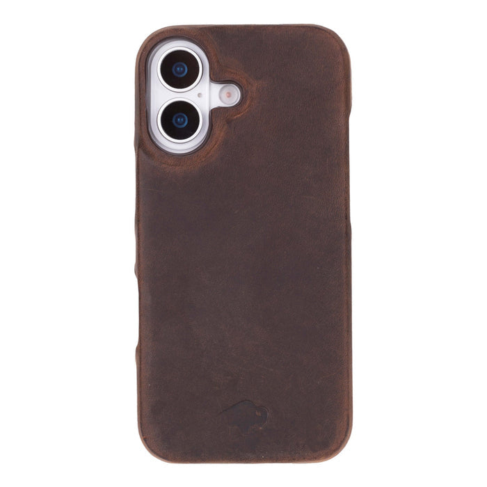 Mason Leather iPhone 17 MagSafe Case, Distressed Coffee - BlackBrook Case