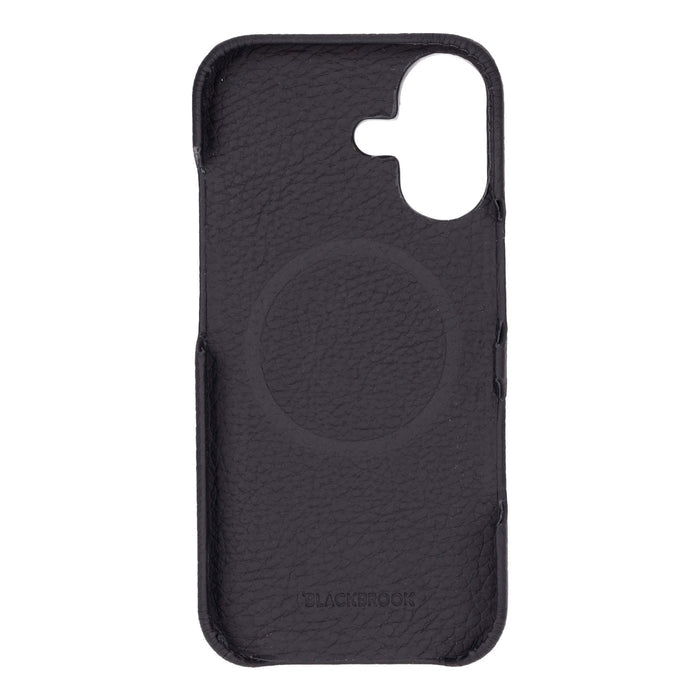 Mason Leather iPhone 17 MagSafe Case, Pebble Black - BlackBrook Case