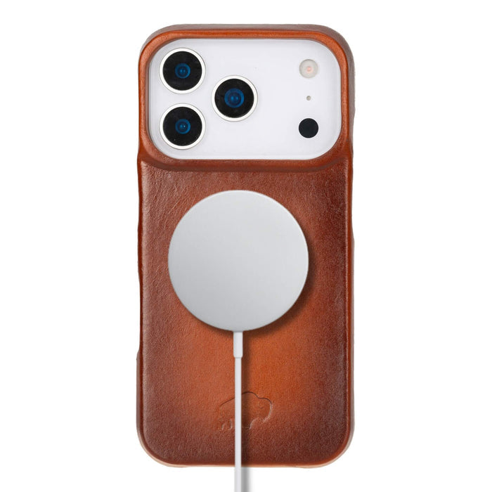 Mason Leather iPhone 18 Pro Max MagSafe Case, Burnished Tan - BlackBrook Case