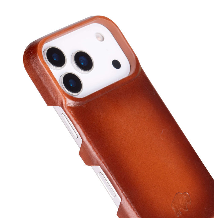 Mason Leather iPhone 18 Pro Max MagSafe Case, Burnished Tan - BlackBrook Case