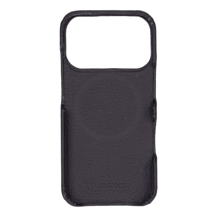 Mason Leather iPhone 18 Pro MagSafe Case, Pebble Black - BlackBrook Case