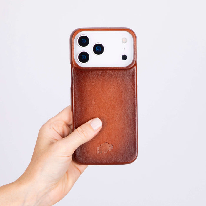 Mason Leather iPhone 18 Pro Max MagSafe Case, Burnished Tan - BlackBrook Case