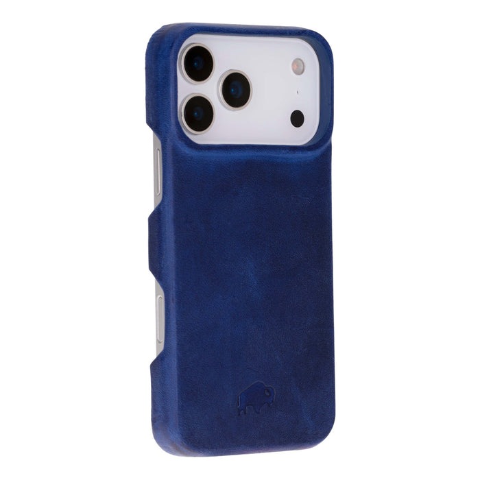 Mason Leather iPhone 18 Pro MagSafe Case, Deep Blue - BlackBrook Case