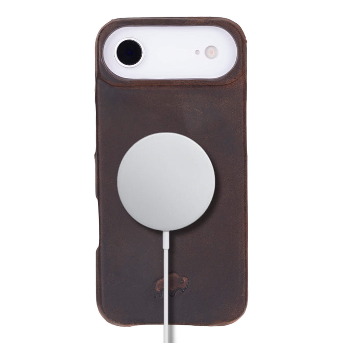 Mason Leather iPhone Air MagSafe Case, Distressed Coffee - BlackBrook Case