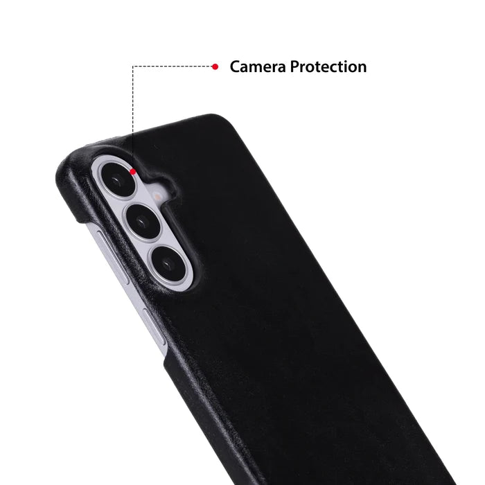 Mason Leather Samsung S26 Plus Case, Rustic Black - BlackBrook Case