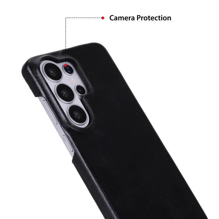 Mason Leather Samsung S26 Ultra Case, Rustic Black - BlackBrook Case