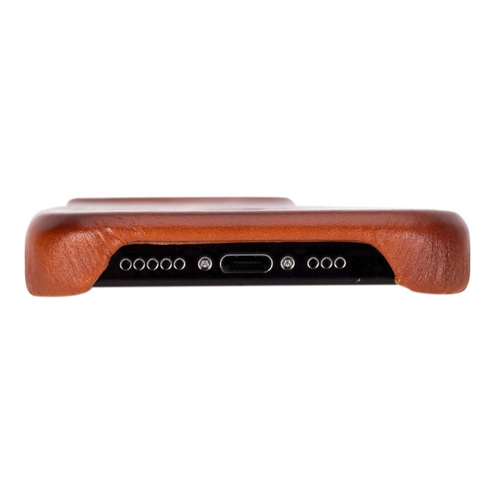 Mason Leather iPhone 16 Pro MagSafe Case, Burnished Tan - BlackBrook Case