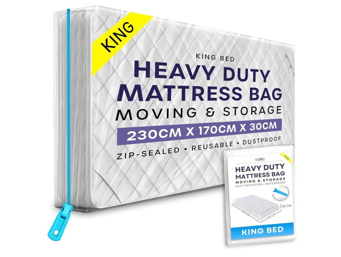 Mattress Storage Cover Waterproof Zipper Moving Dust Protection King Size-287
