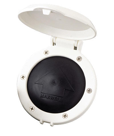 Maxwell Covered Windlass Foot switch (White) 104mm - bosunsboat