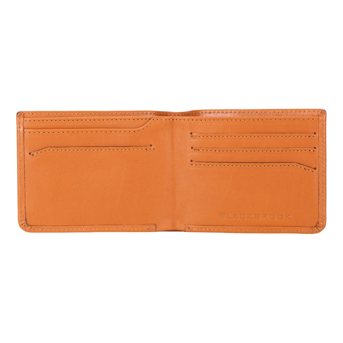Merlin Full‑Grain Leather Bifold Wallet, Burnished Tan - BlackBrook Case