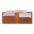 Merlin Full‑Grain Leather Bifold Wallet, Golden Brown - BlackBrook Case