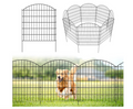 Metal Garden Fence 5 Panels 3.5m No Dig Animal Barrier 81x71cm Rustproof-57