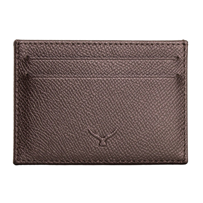 Milano Men’s Slim Leather Card Holder – Mapi Edition, Brown - BlackBrook Case