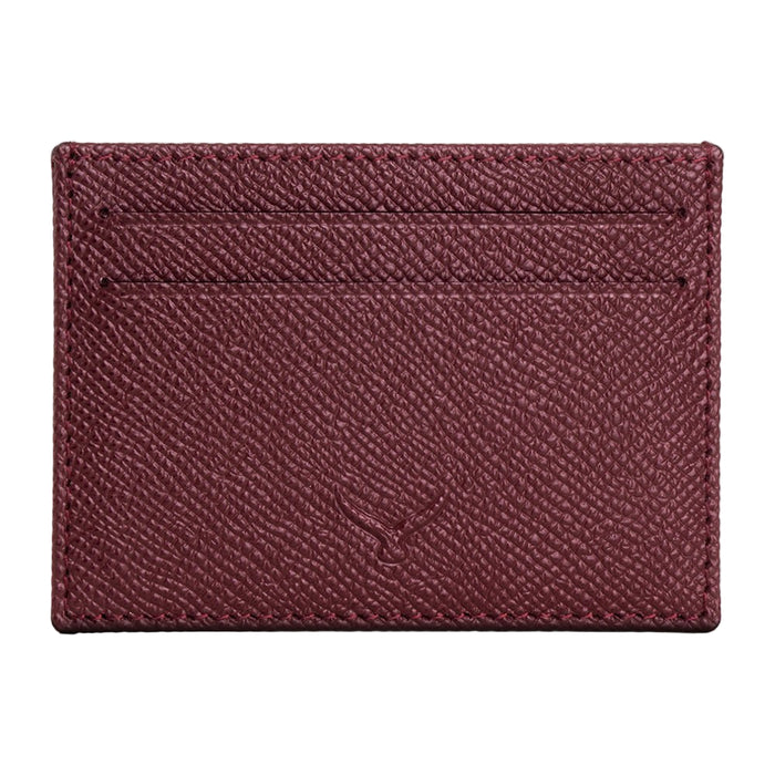 Milano Men’s Slim Leather Card Holder – Mapi Edition, Burgundy - BlackBrook Case
