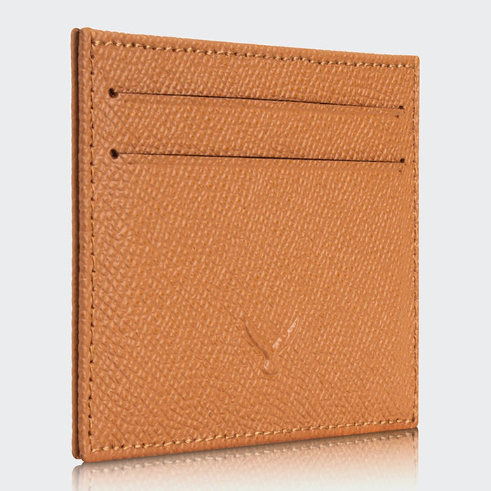 Milano Men’s Slim Leather Card Holder – Mapi Edition, Camel - BlackBrook Case