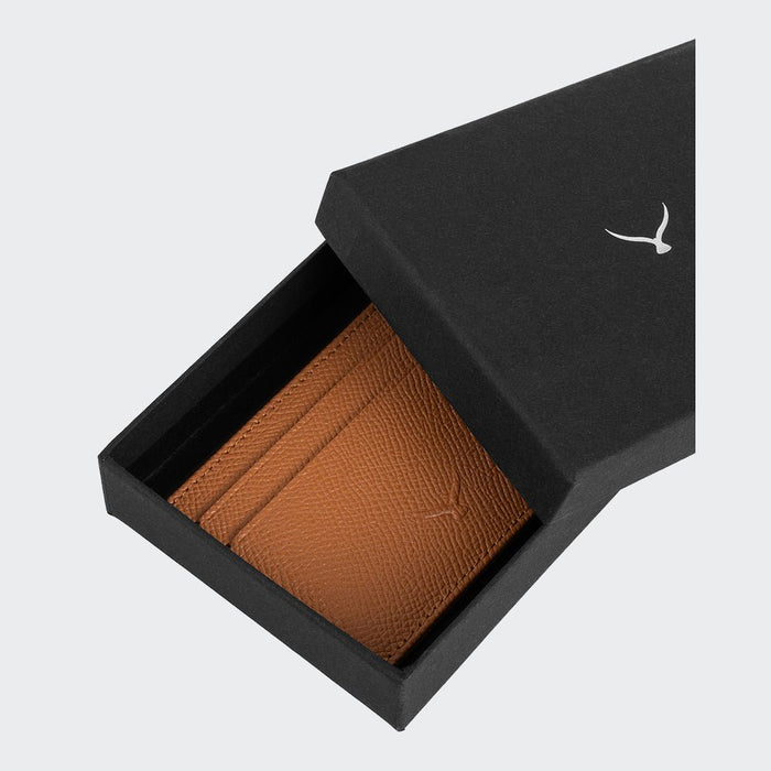 Milano Men’s Slim Leather Card Holder – Mapi Edition, Camel - BlackBrook Case