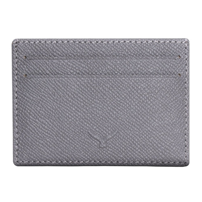 Milano Men’s Slim Leather Card Holder – Mapi Edition, Gray - BlackBrook Case