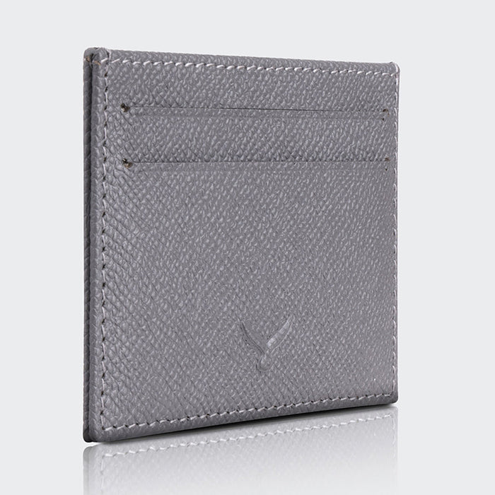 Milano Men’s Slim Leather Card Holder – Mapi Edition, Gray - BlackBrook Case