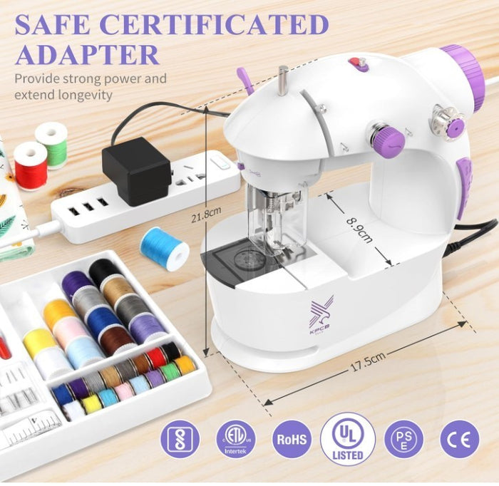 Mini Sewing Machine for Beginners Electric Sewing Machines with 42PCS Sewing-264