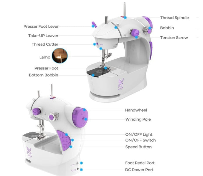 Mini Sewing Machine for Beginners Electric Sewing Machines with 42PCS Sewing-264