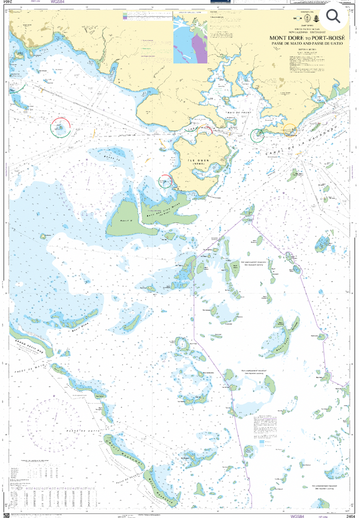 Mont Dore to Port – Boise Chart - Bosuns Boat