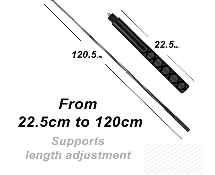 Motorcycle Handlebar Mount 47" Invisible Selfie Stick R-77 Insta360 X3 X2 RS-91