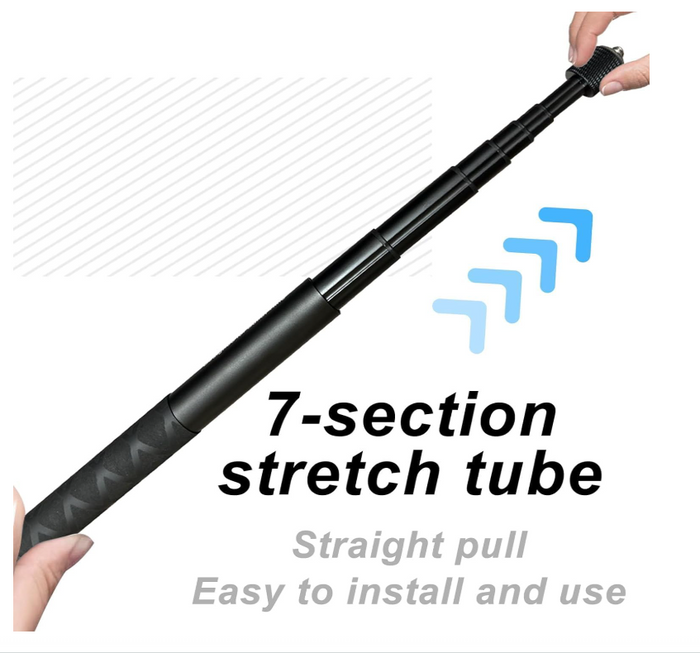 Motorcycle Handlebar Mount 47" Invisible Selfie Stick R-77 Insta360 X3 X2 RS-91