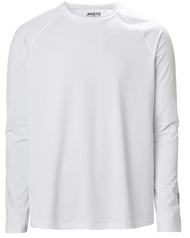 MUSTO - MENS EVOLUTION SUNBLOCK LONG SLEEVE TEE 2.0 - White Colour