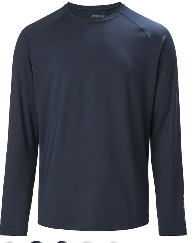MUSTO - MENS EVOLUTION SUNBLOCK LONG SLEEVE TEE 2.0 - True Navy Colour
