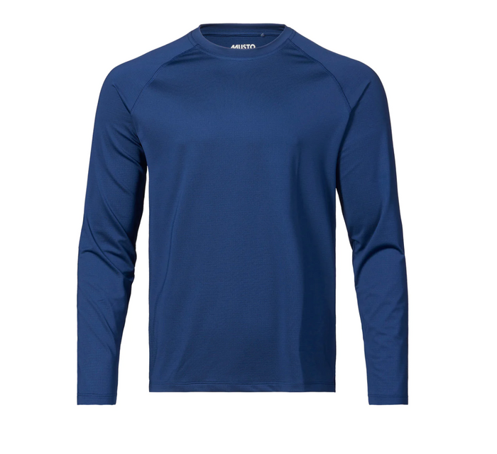 MUSTO - MENS EVOLUTION SUNBLOCK LONG SLEEVE TEE 2.0 - Dark Cobalt Colour