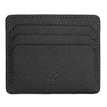 Napoli Men’s Leather Card Holder with Rounded Slots – Mapi Edition, Black - BlackBrook Case