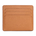 Napoli Men’s Leather Card Holder with Rounded Slots – Mapi Edition, Camel - BlackBrook Case