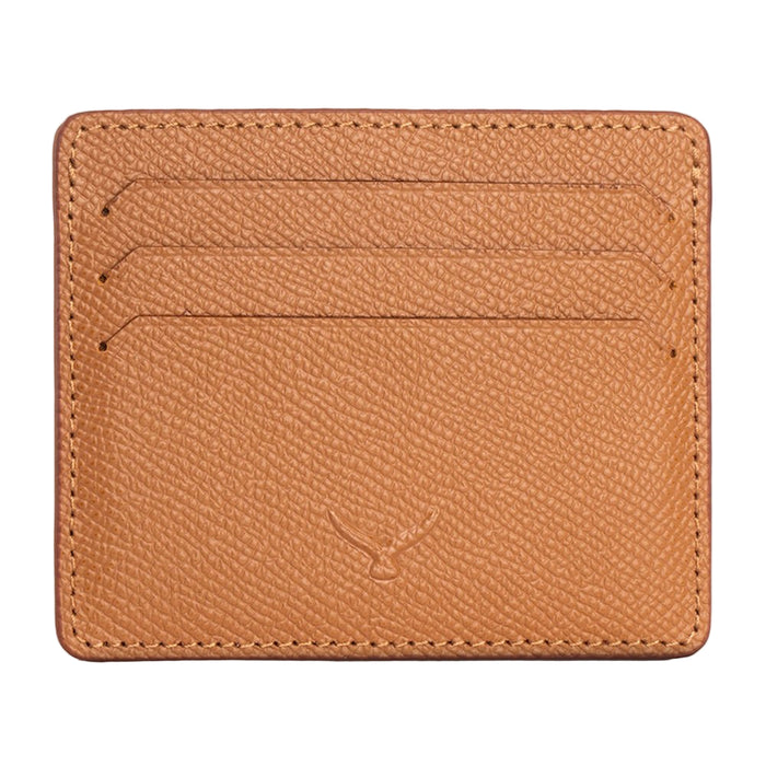 Napoli Men’s Leather Card Holder with Rounded Slots – Mapi Edition, Camel - BlackBrook Case