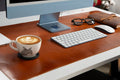 Natural Leather Desk Mat (48cm x 91 cm), Rustic Tan - BlackBrook Case
