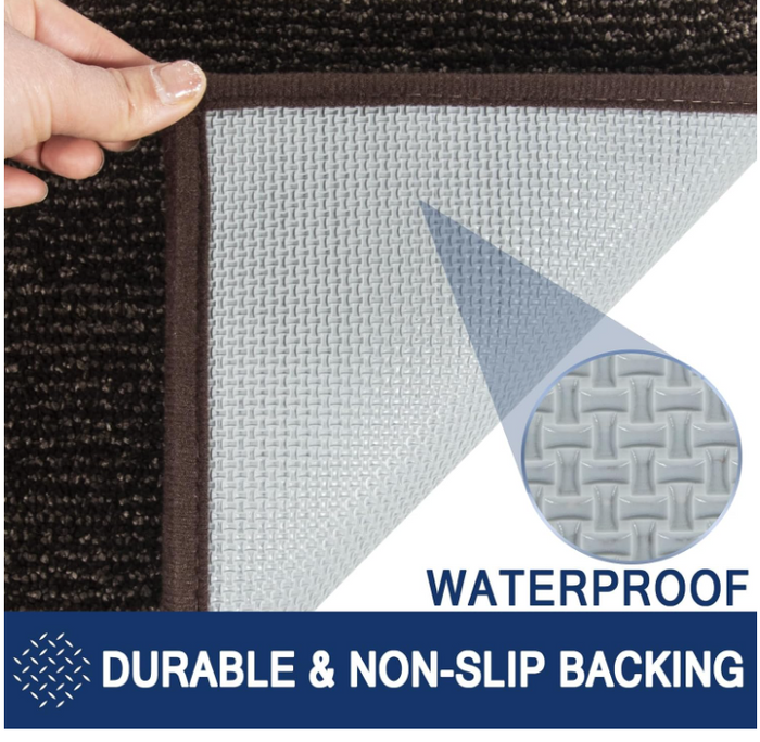 Non Slip Indoor Entrance Mud Rug Dirt Trapper Door Mat Machine Washable-67