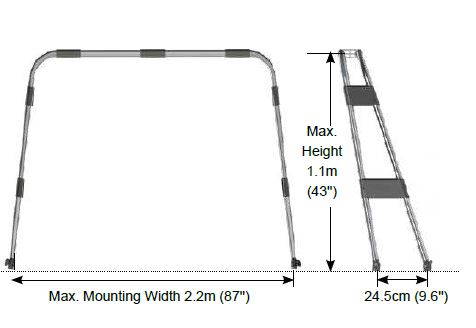 OCEANSOUTH - Boat Arch Stainless Steel - Bosuns Boat
